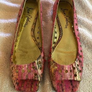 “Sam Edelman” Pink Riley open toe flat size 9.5